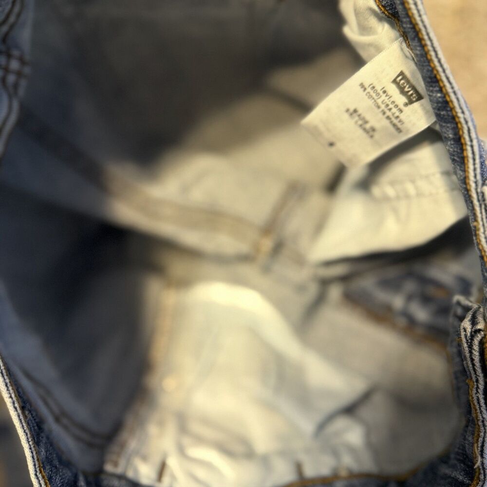 Levi's 545 Capri Jeans Women's Size 4 Medium Wash Denim Cropped Y2K Vintage 2008 - Picture 10 of 15